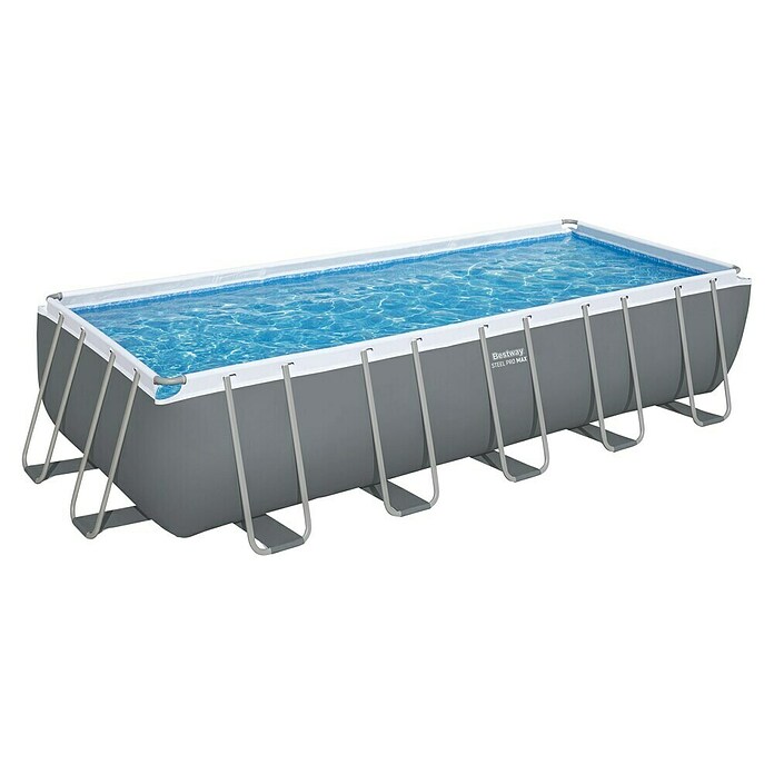 Bestway Bazen sa čeličnim okvirom Steel Pro MAX  (D x Š x V: 640 x 274 x 132 cm, Siva, 19.281 l) | BAUHAUS
