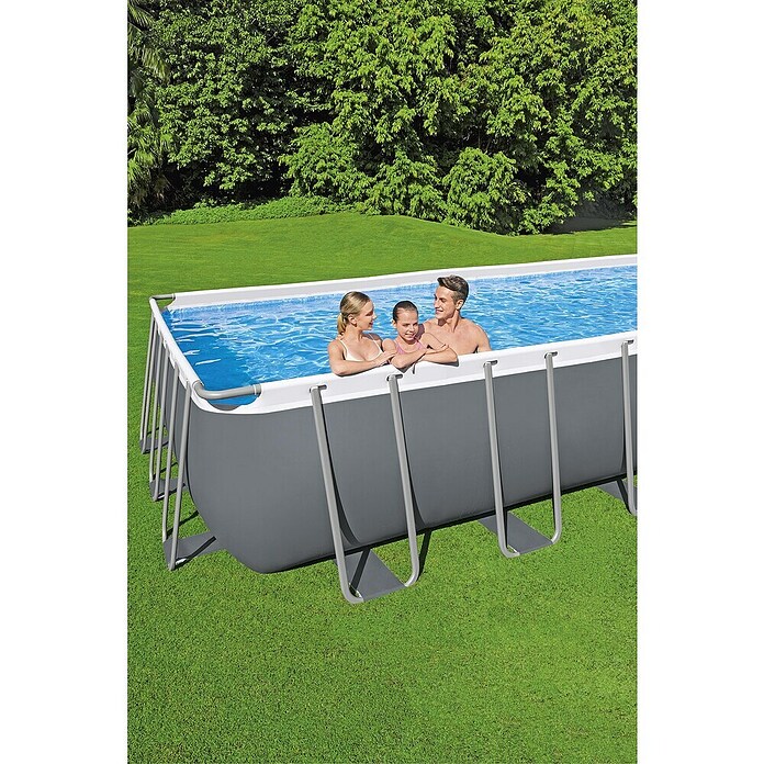 Bestway Bazen sa čeličnim okvirom Steel Pro MAX  (D x Š x V: 640 x 274 x 132 cm, Siva, 19.281 l) | BAUHAUS