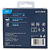 UniTEC Halogen-Scheinwerferlampe XENON Blue Design (H1, 2 Stk.)