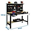 Simonrack Simonwork Banco de trabajo BT3 Box (L x An: 61 x 91 cm, Altura de trabajo: 144,5 cm, Carga soportada: 1.200 kg, Antracita/Madera) | BAUHAUS