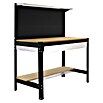 Simonrack Simonwork Banco de trabajo BT3 Box (L x An: 61 x 151 cm, Altura de trabajo: 144,5 cm, Carga soportada: 1.800 kg, Antracita/Madera) | BAUHAUS