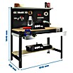 Simonrack Simonwork Banco de trabajo BT3 Box (L x An: 61 x 151 cm, Altura de trabajo: 144,5 cm, Carga soportada: 1.800 kg, Antracita/Madera) | BAUHAUS