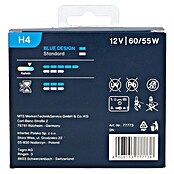 UniTEC Halogen-Scheinwerferlampe XENON Blue Design (H4, 2 Stk.)