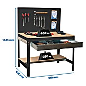 Simonrack Simonwork Banco de trabajo BT2 Box (Antracita/Madera, Ancho: 91 cm) | BAUHAUS