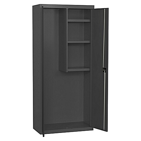 Simonrack Simonlocker Armario multiusos metálico Cleaning Desmontado (L x An x Al: 40 x 60 x 180 cm, Número de puertas: 2 ud., Antracita/Antracita)