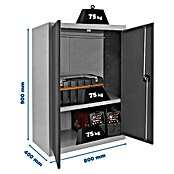 Simonrack Simonlocker Armario multiusos metálico Multi Professional Desmontado (L x An x Al: 40 x 80 x 90 cm, Gris/Antracita, Número de baldas: 1 ud.) | BAUHAUS