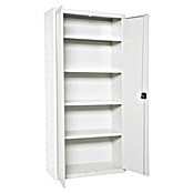Simonrack Simonlocker Armario multiusos metálico Multi Professional Desmontado (L x An x Al: 40 x 100 x 180 cm, Blanco/Blanco, Número de baldas: 4 ud.) | BAUHAUS