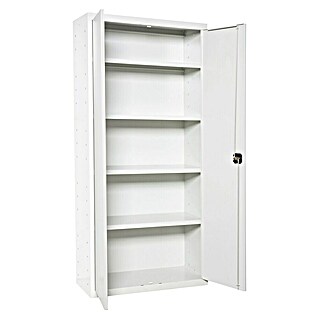 Simonrack Simonlocker Taquilla Multi Professional Desmontado (L x An x Al: 40 x 100 x 180 cm, Blanco/Blanco, Número de baldas: 4 ud.)