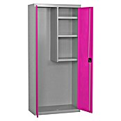 Simonrack Simonlocker Armario multiusos metálico Cleaning Desmontado (L x An x Al: 40 x 60 x 180 cm, Número de puertas: 2 ud., Gris/Rosa) | BAUHAUS
