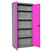 Simonrack Simonlocker Taquilla Multi Professional Desmontado (L x An x Al: 40 x 100 x 180 cm, Gris/Rosa, Número de baldas: 4 ud.) | BAUHAUS