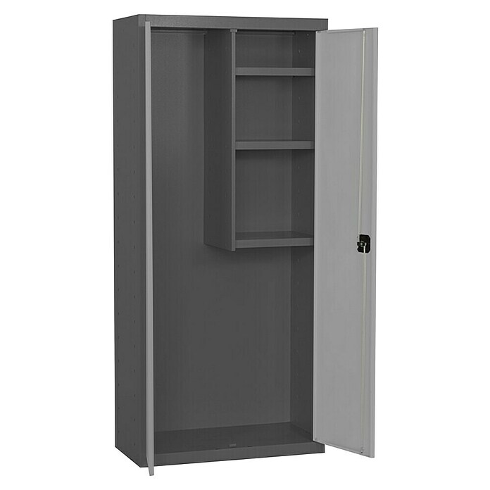Simonrack Simonlocker Armario multiusos metálico Cleaning Desmontado (L x An x Al: 40 x 60 x 180 cm, Número de puertas: 2 ud., Antracita/Gris) | BAUHAUS