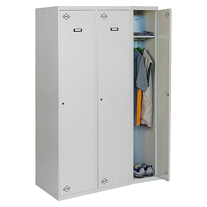Simonrack Simonlocker Taquilla DIY Single Inicial Desmontada (L x An x Al: 50 x 120 x 180 cm, Número de puertas: 3 ud.) | BAUHAUS