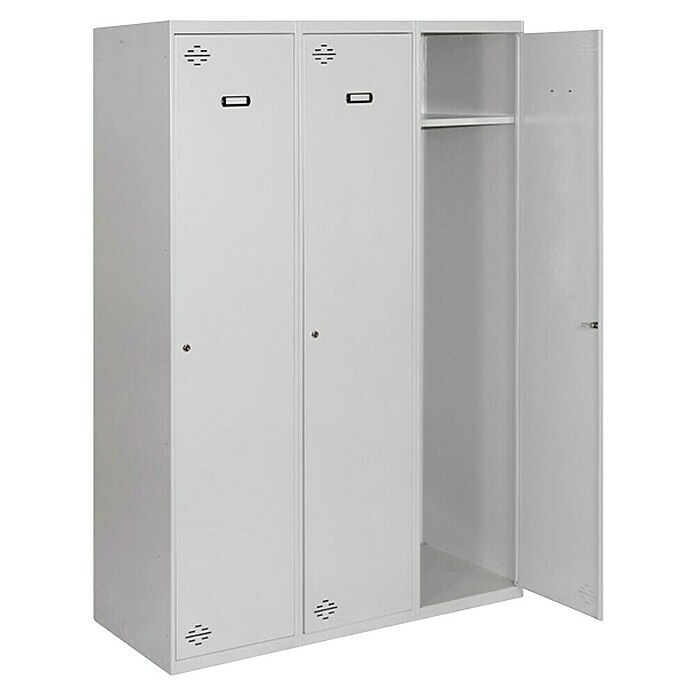 Simonrack Simonlocker Taquilla DIY Single Inicial Desmontada (L x An x Al: 50 x 120 x 180 cm, Número de puertas: 3 ud.) | BAUHAUS