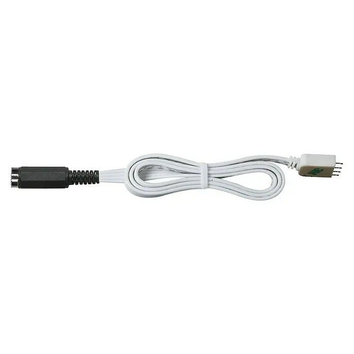 Paulmann YourLED Vorschaltgerät - 60 W, Kunststoff - Bild eines LED-Streifenverbinders, der weiß ist und an beiden Enden Stecker hat. Ideal für die Verbindung von LED-Streifen.