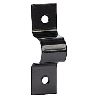 Alberts Presilla atornillable (Negro, Acero, Diámetro ojal: 12 mm)