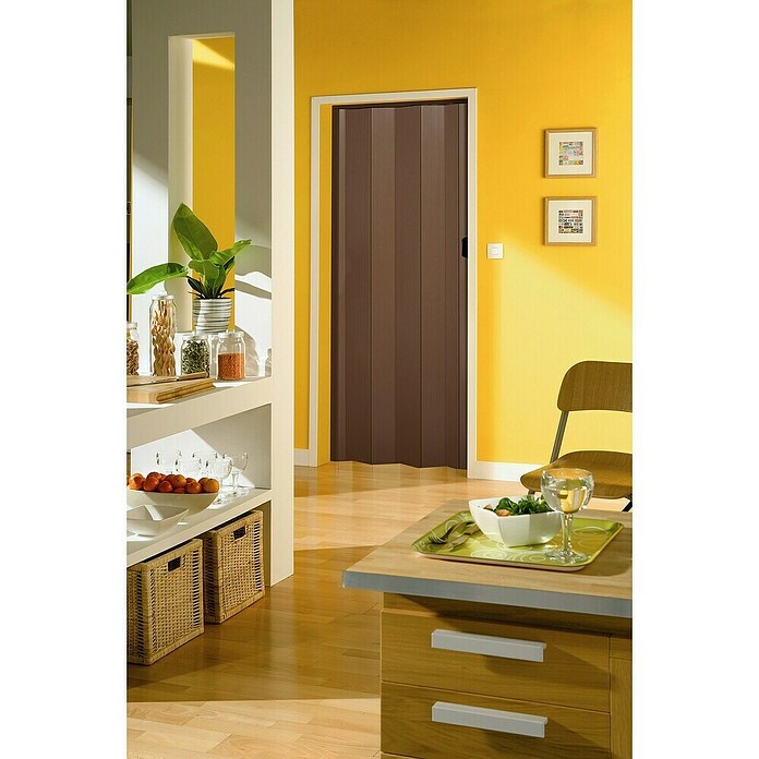 Grosfillex Puerta plegable Una (Madera oscura, 84 x 205 cm) | BAUHAUS