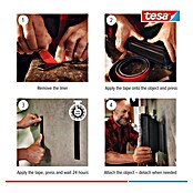 Tesa Ultra Power Klettpad Lock Tape (L x B: 1 m x 25 mm, Schwarz) | BAUHAUS