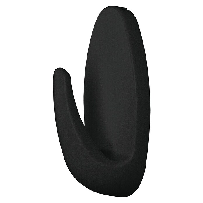 Tesa Powerstrips Selbstklebehaken (Oval, Größe: S, Schwarz, 3 Stk.) | BAUHAUS