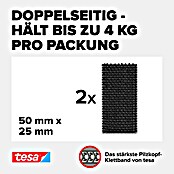 Tesa Ultra Power Klettpad Lock Strips (L x B: 5 cm x 25 mm, Schwarz) | BAUHAUS