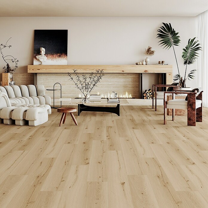 Vinylboden Rigid Eiche Broendby (Eiche Broendby, Landhausdiele, 1 220 x 229 x 4 mm) | BAUHAUS