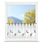 Elbersdrucke Cafehaus-Gardine Café (140 x 48 cm, Braun/Weiß)