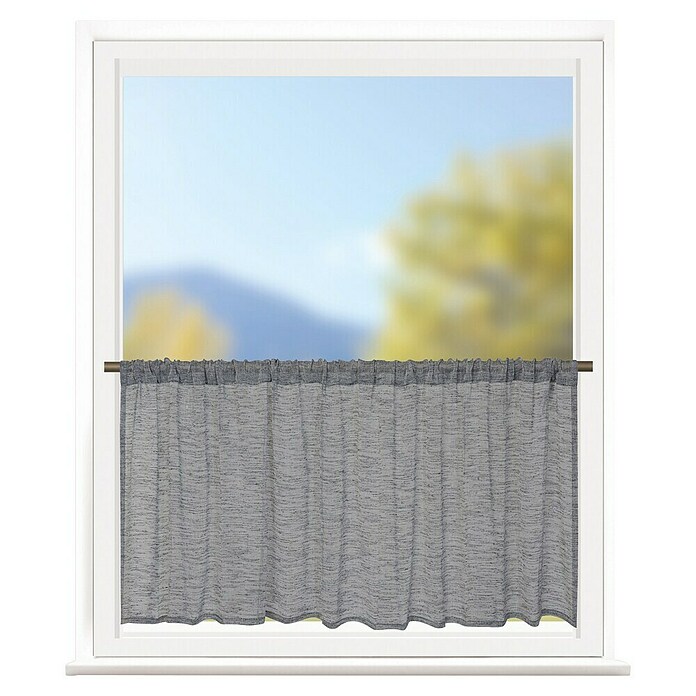 Elbersdrucke Bistrogardine Liem (B x H: 140 x 48 cm, 100 % Polyester, Dunkelgrau) | BAUHAUS