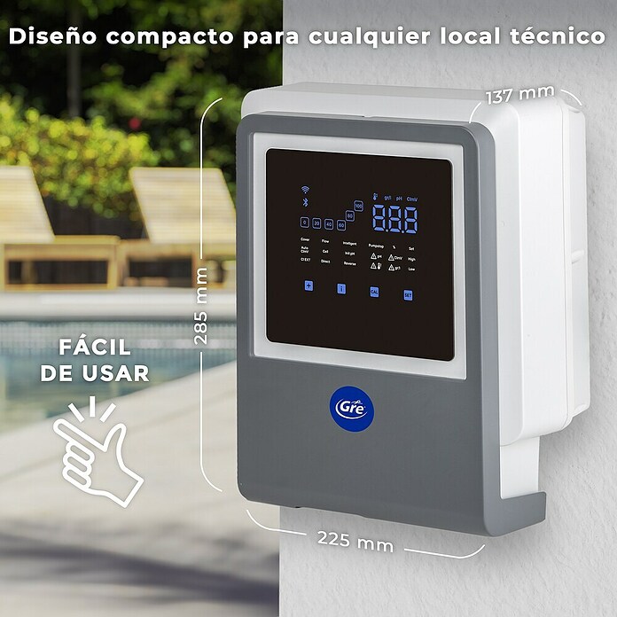 Gre Clorador salino Conected Salt System (Específico para: Volumen de agua de 40 m³) | BAUHAUS