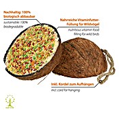 Dobar Wildvogelfutter gefüllte Kokosnusshälfen (10 Stück zu je 200g, Mit Kordel) | BAUHAUS