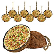 Dobar Wildvogelfutter gefüllte Kokosnusshälfen (10 Stück zu je 200g, Mit Kordel) | BAUHAUS