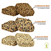 Dobar Wildvogelfutter Set (6 Stück Futterblöcke zu je 250g, Wildvögel) | BAUHAUS