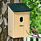 Dobar Nistkasten für Gartenrotschwanz (L x B x H: 14 x 18,5 x 27,7 cm, Natur, Grün, Holz) | BAUHAUS