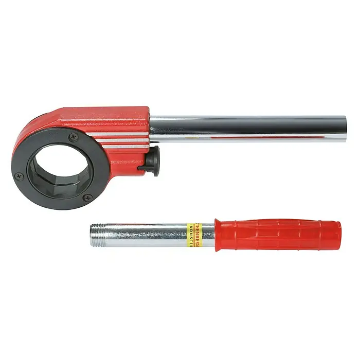 Rothenberger Industrial Palanca de carraca - Apto para: Cabezales de terraja con alojamiento octogonal - Cortatubos con cuerpo rojo y mango cromado para cortes precisos. Ideal para aplicaciones profesionales.