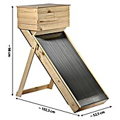 Dobar Dörrschrank Dörrautomat (Außenmaß (L x B x H): 102,5 x 52,5 x 98 cm, Holz, Natur) | BAUHAUS
