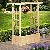 Dobar Pflanzkasten Pergola (Außenmaß (L x B x H): 117 x 39 x 119 cm, Holz, Hellbraun) | BAUHAUS