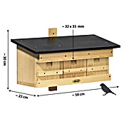 Dobar Nistkasten für Spatzen (50 x 22 x 30 cm, Holz, Natur) | BAUHAUS