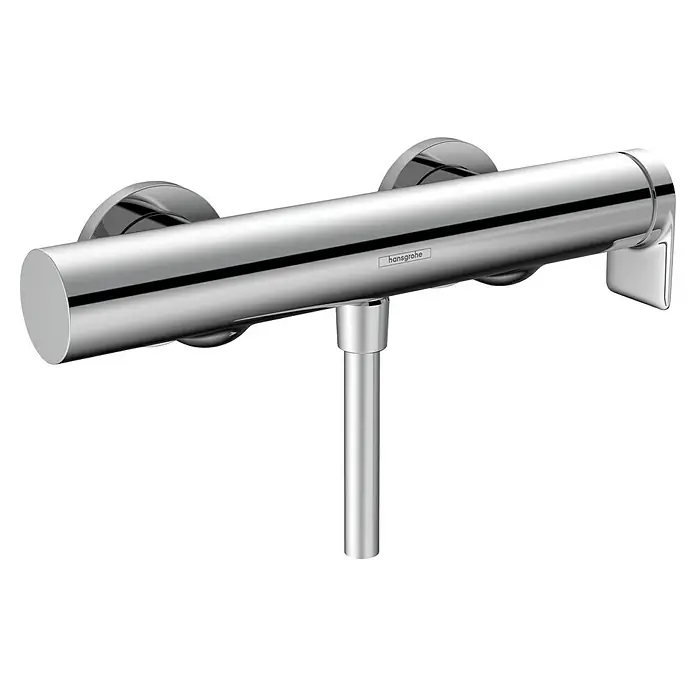Hansgrohe Vivenis Brausethermostat - Chrom, Glänzend - Verchromter Hansgrohe Thermostat-Duschmischer mit horizontaler Stange und zentralem vertikalen Rohr.