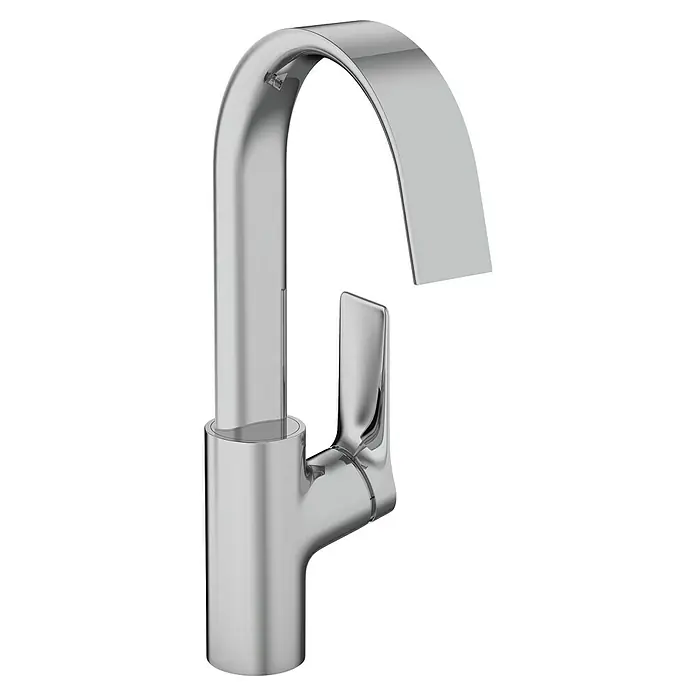 Hansgrohe Vivenis Waschtischarmatur 210 - Chrom, Höhe: 30 cm - Eleganter Chrom-Wasserhahn mit hohem Bogenauslauf und Einhebelgriff.