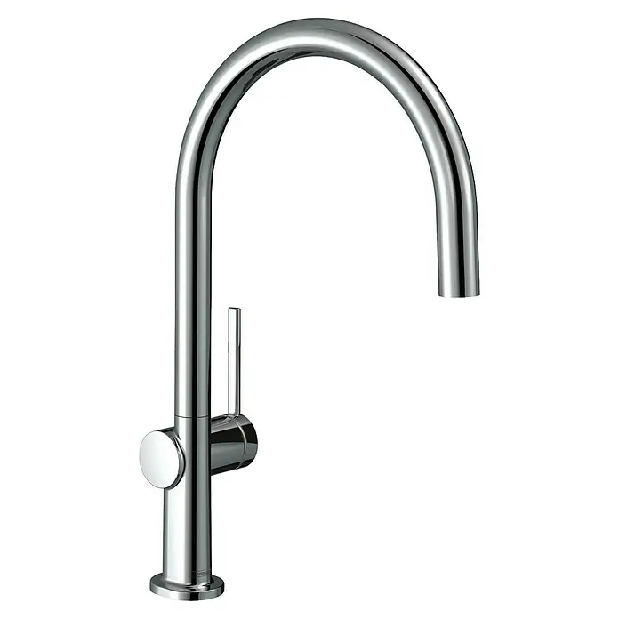 Hansgrohe Talis Spültischarmatur M54 - Chrom, Glänzend, Durchflussmenge: 9 l/min - Verchromte Küchenarmatur mit hohem Bogenauslauf und Einhebelmischer.