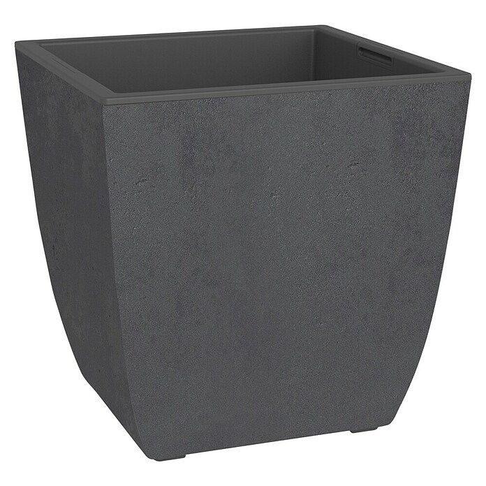 Pflanztopf Diva Basalt (Kunststoff, Anthrazit, L x B x H: 43,5 x 43,5 x 44,2 cm) | BAUHAUS