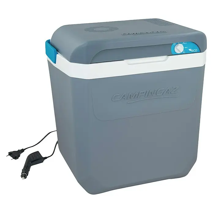 Campingaz Nevera portátil Powerbox® Plus - L x An x Al: 41 x 31,3 x 43,5 cm, Gris, 24 l - Nevera portátil Campingaz: Nevera portátil con función Eco y cable de conexión para coche y enchufe, perfecta para viajes.