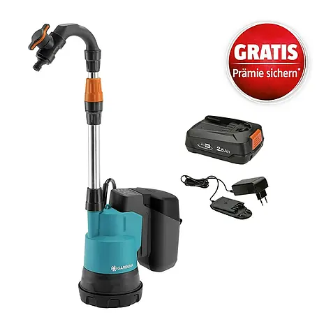 Gardena Power for All 18V Akku-Regenfasspumpe