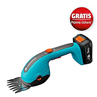 Gardena Power for All 18V Akku-Gras- & Strauchschere 20/18V P4A (18 V, Li-Ionen, 1 Akku)