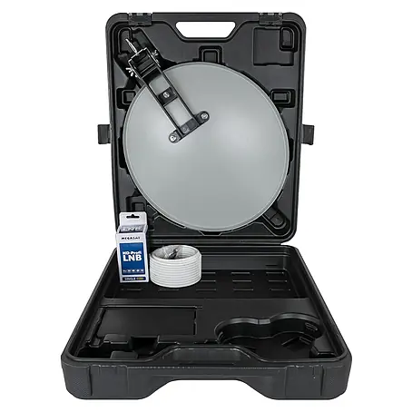 Megasat  Satellitenschüssel Campingkoffer LNB+Kabel