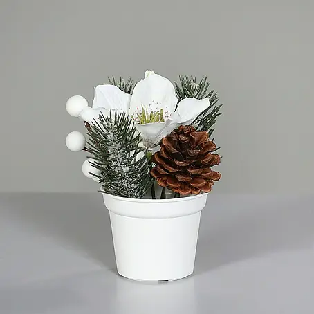 Kunstblume Weihnachtsarrangement