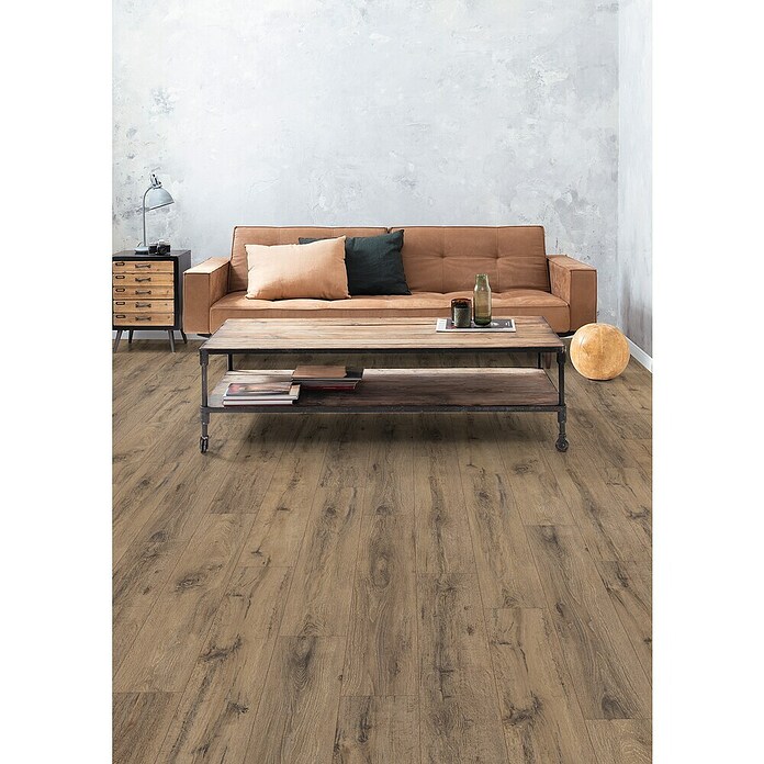 Egger Laminat NatureSense Parkett Eiche dunkel (Parkett Eiche dunkel, Landhausdiele, 1 292 x 193 x 8 mm) | BAUHAUS