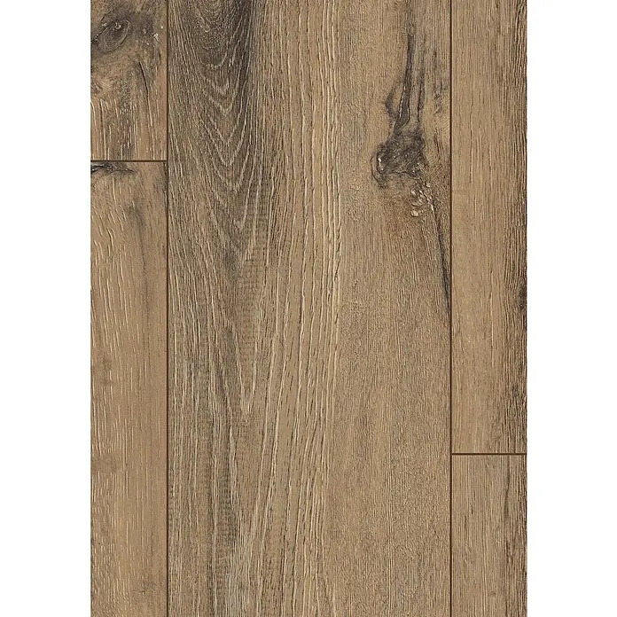 Egger Laminat NatureSense - Parkett Eiche dunkel, Landhausdiele, 1.292 x 193 x 8 mm - Detailaufnahme von Laminatboden in Holzoptik. Die warmen Brauntöne und die Maserung verleihen eine natürliche Atmosphäre.