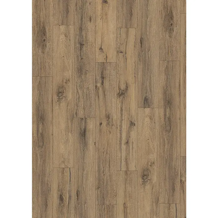 Egger Laminat NatureSense - Parkett Eiche dunkel, Landhausdiele, 1.292 x 193 x 8 mm - Detailaufnahme eines Vinylbodens in Holzoptik, der ein warmes, natürliches Ambiente für jeden Raum verspricht.