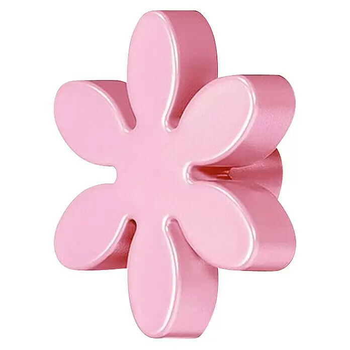Häfele Pomo infantil para mueble - Tipo de tirador del mueble: Botón, Plástico, Pink, Características del diseño: Flor - Tirador o perchero de pared decorativo rosa en forma de flor con acabado liso y brillante.