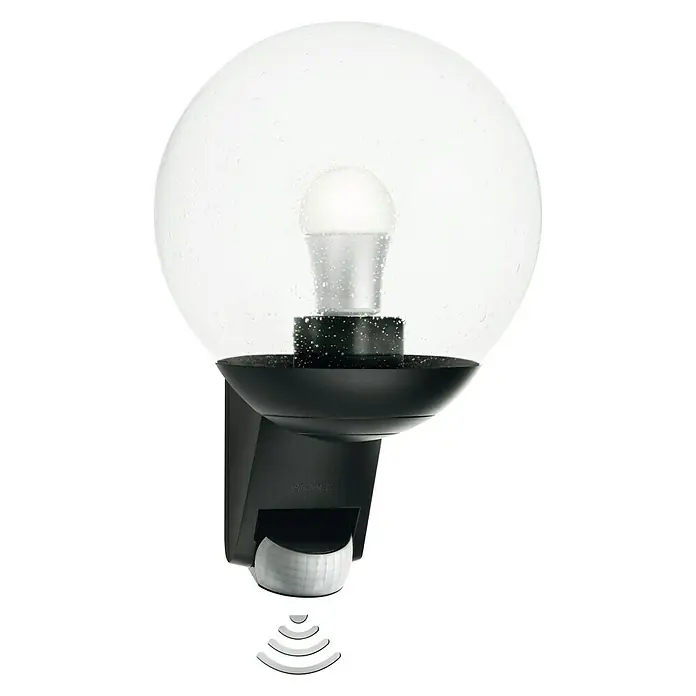 Steinel Sensor-Außenleuchte L 585 S schwarz - 60 W, 22,8 x 21,5 x 30,7 cm, Schwarz, IP44 - Aussenleuchte mit Bewegungssensor.