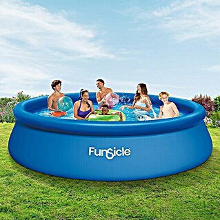 Funsicle Quick-Up-Pool (Ø x H: 396 x 84 cm, Blau, 7.147 l)